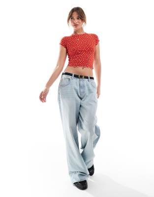 Cotton:on Cotton On Fitted T-shirt In Red