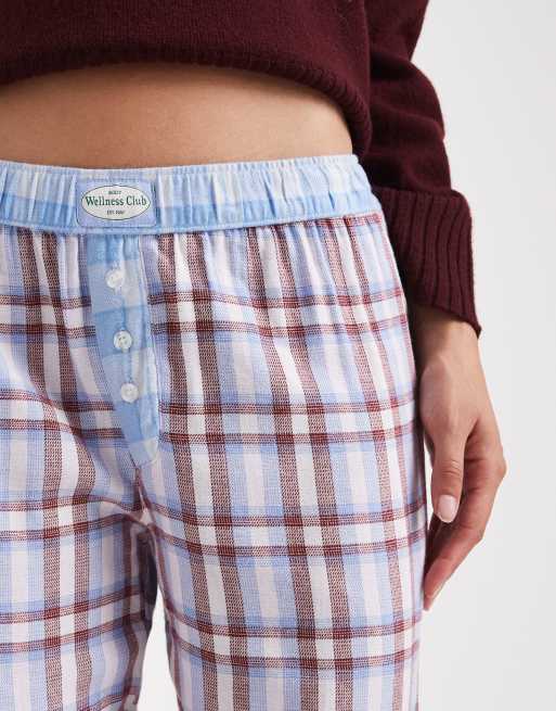 Cotton On – Flanellhose in Rosa mit Evie-Karomuster und weitem Bein, 3 von 4