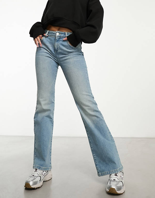 Cotton:On - Cotton On flare jeans in retro indigo denim