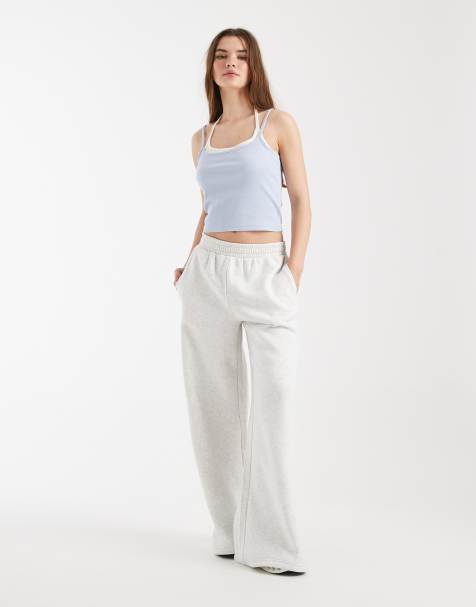 Cotton On fleece wide leg sweatpants in cloud grey - view 1