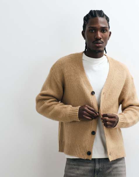 Cotton On fluffy cropped vest met knopen in oatmeal - view 1