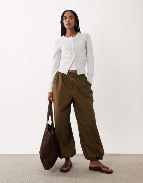 Cotton On fluffy knitted cardigan in light grey marle - view 1