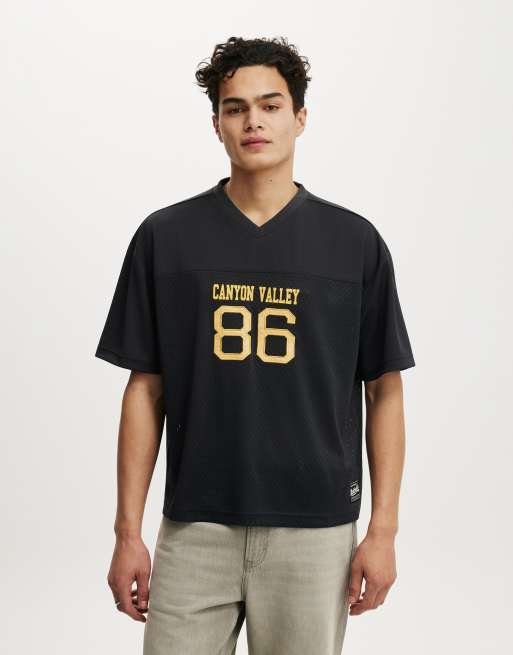 Cotton On Football jersey in black, 2 of 4