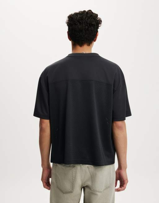 Cotton On Football jersey in black, 4 of 4
