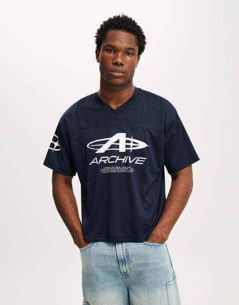 Cotton On Football jersey in blue - view 1