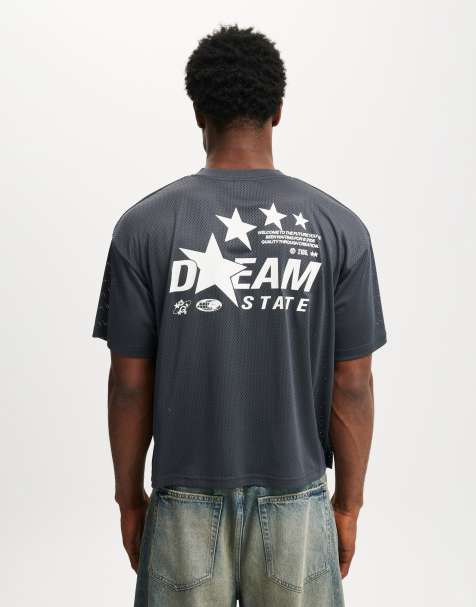 Cotton On Football jersey in charcoal - view 1