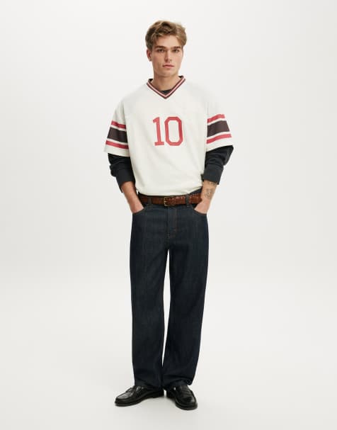Cotton On Football jersey in white - view 1