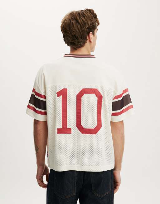Cotton On Football jersey in white, 4 of 4