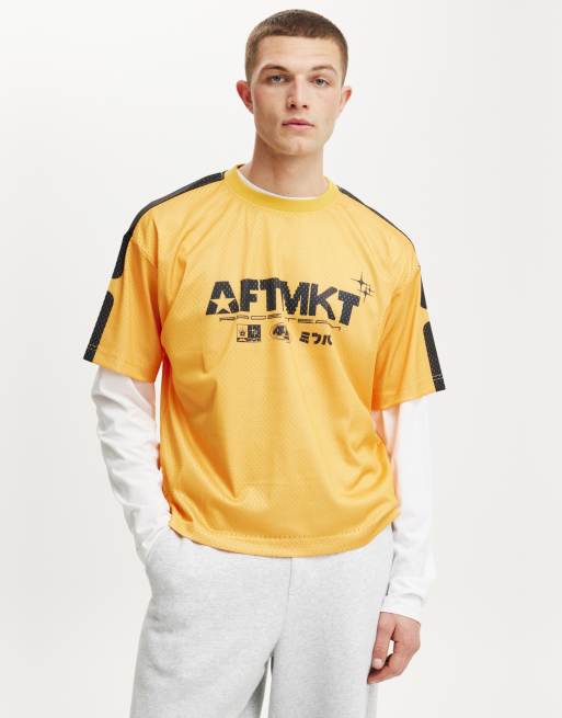 Cotton On Football jersey in yellow - YELLOW