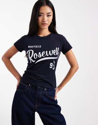 Cotton On Foxridge Graphic Tee In Blue