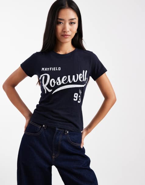 Cotton On foxridge graphic tee in total eclipse