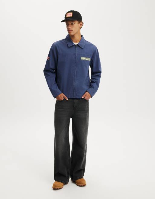 blue dress pants white shirt red tie Universal Works main image 1