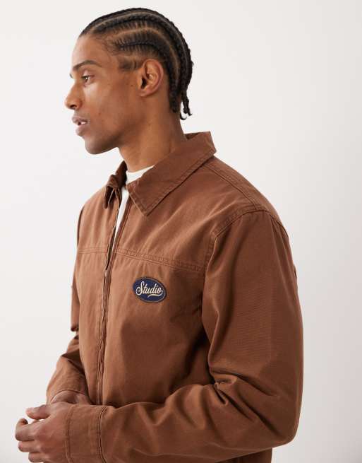 Cotton On garage jacket in tobacco , 4 of 5