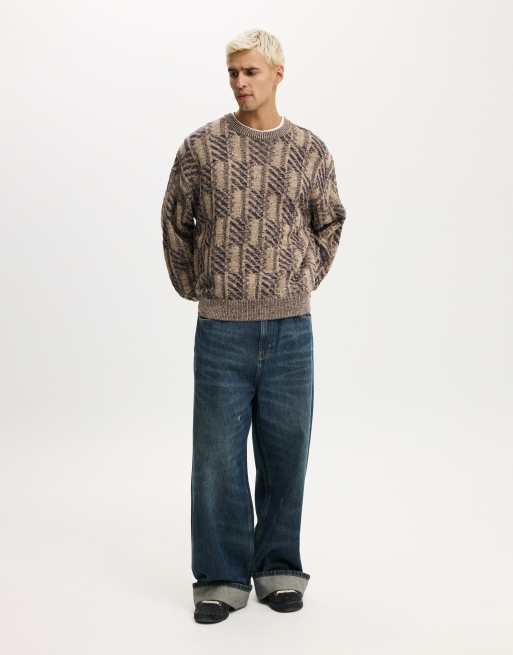 Cotton On Garage knit in brown, 2 of 4