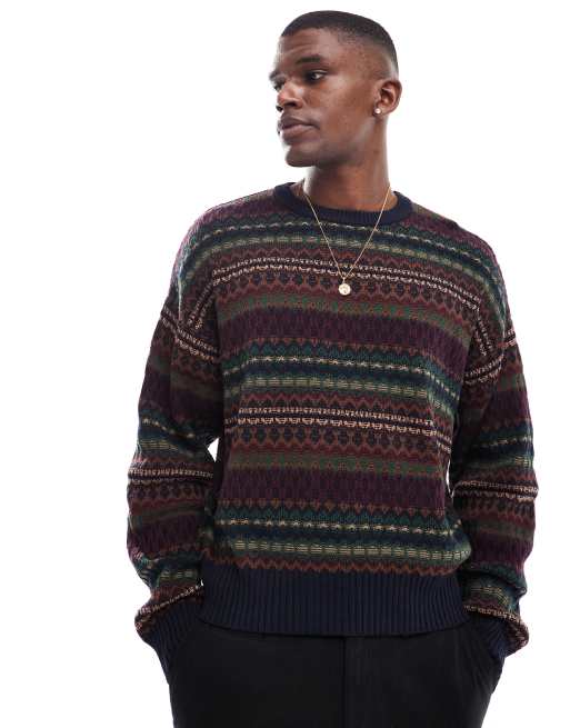 Cotton On Garage knit in burgundy - AUBURN