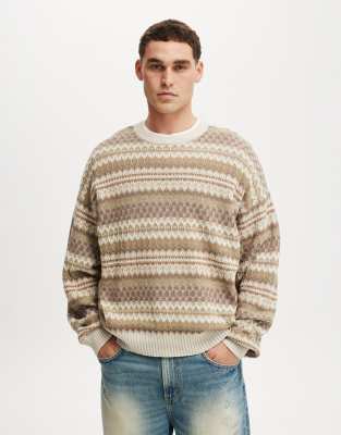 Cotton On Garage knit sweater in off white