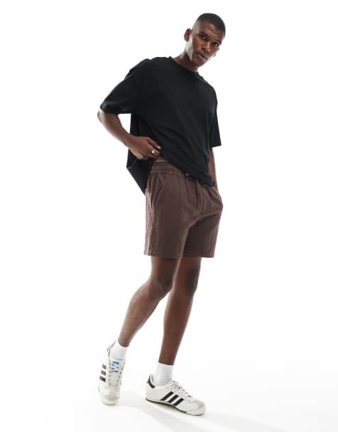 Cotton On - Gebreide shorts in donkerbruin - view 1