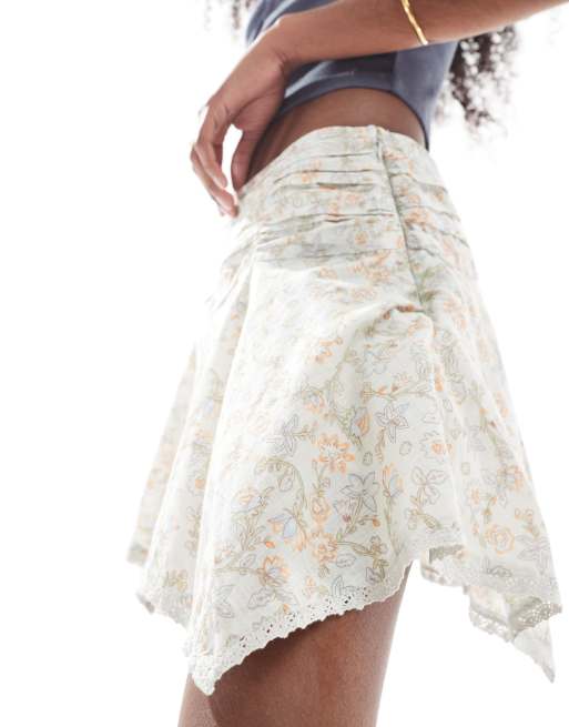 Cotton  On Georgie hanky hem mini skirt in multi , 5 of 5