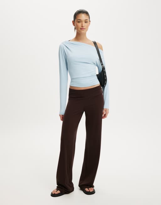 Cotton On Georgie off shoulder long sleeve in blue, 2 of 4