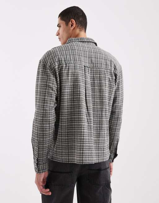 Cotton On - Geruit overhemd met lange mouwen in zwart, 3 van 5