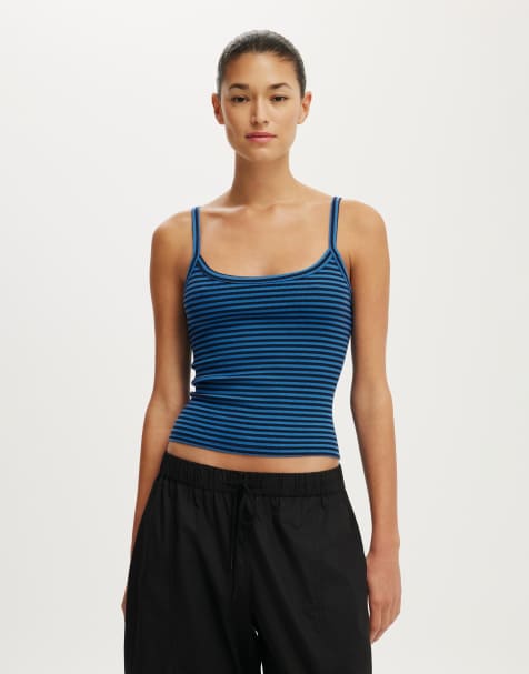 Cotton On Goldie rib scoop cami in multi - view 1