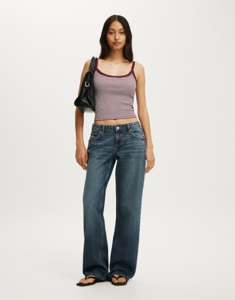 Cotton On Goldie rib scoop cami in multi - view 1
