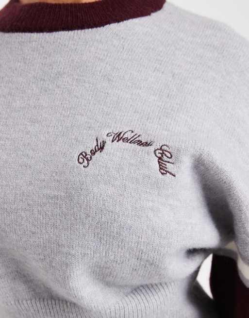 Cotton On - Grå strikket pullover med striber, 3 af 4