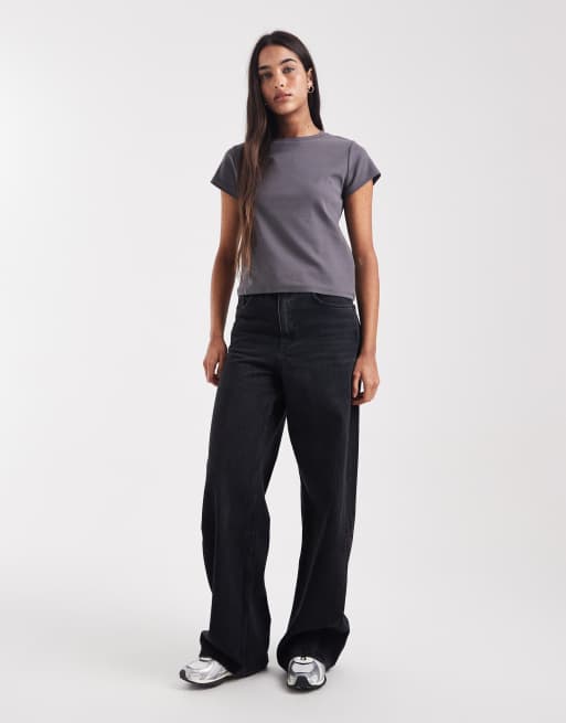 Cotton On - Gråbrun baby-T-shirt i 90'er-stil, 3 af 4