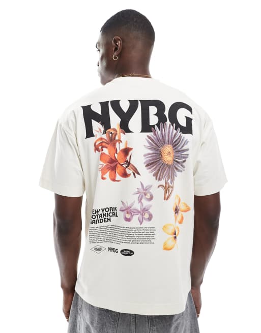 Cotton On – Gräddvit t-shirt med boxig passform och New York-tryck, 3 av 4