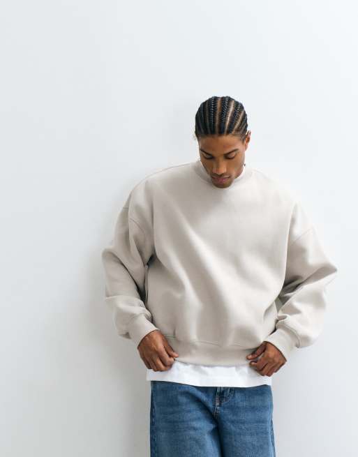 Cotton On - Gråmeleret afslappet sweatshirt med rund hals, 3 af 5
