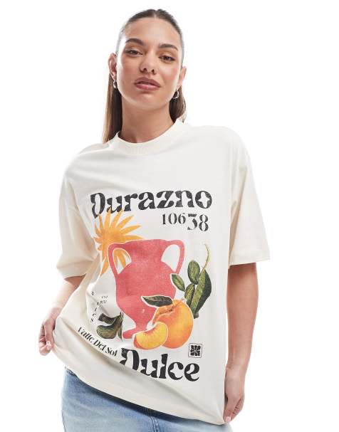 Cotton On graphic tee in coconut - view 1