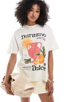 [Cotton:On] Cotton On graphic tee in coconut-Multi M Coconut