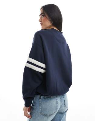Cotton On Graphic Vintage Style Sweatshirt In Blue