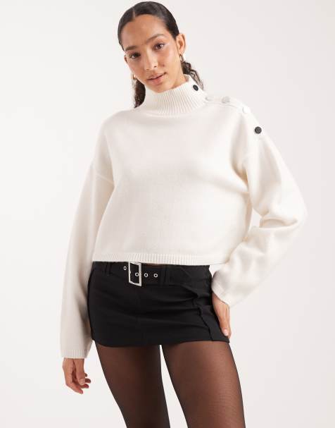 Cotton On – Gråsvart, supermkort minikjol med skärp och stretch - view 1