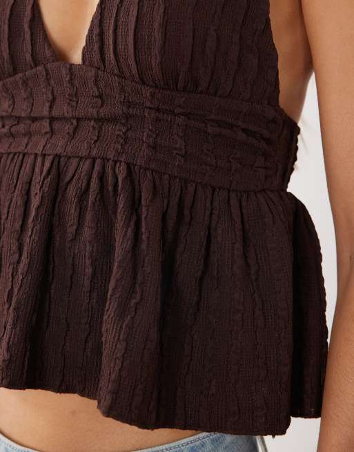Cotton On - Greta - Débardeur babydoll - Chêne foncé, 4 de 4