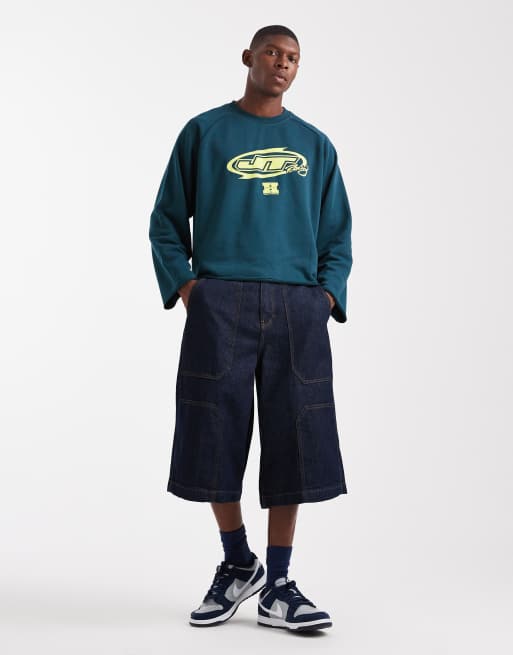 Cotton On – Grön, kort fleecetröja med "Honda JT Racing"-design, 2 av 5
