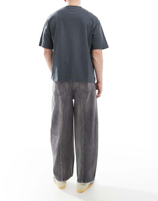 Cotton On - Grunge-grå posede jeans i ballon-pasform, 3 af 5