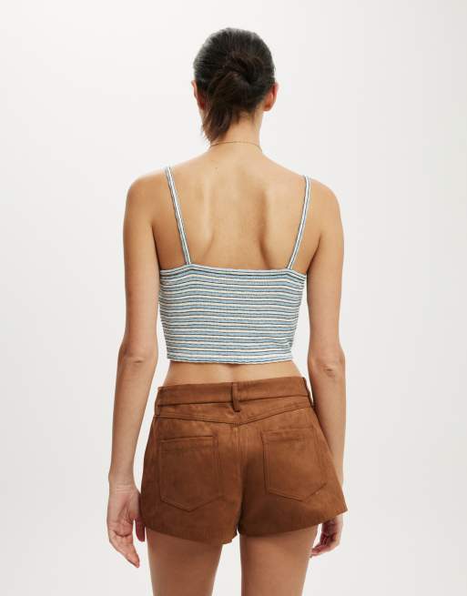 Cotton On Hailey v neck cami in blue  - MBLUE, 2 of 4