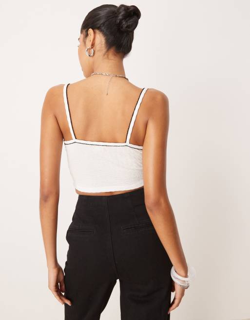 Cotton On Hailey v neck cami in creme fraiche , 2 of 4