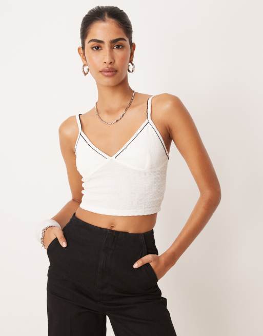 Cotton On Hailey v neck cami in creme fraiche , 3 of 4