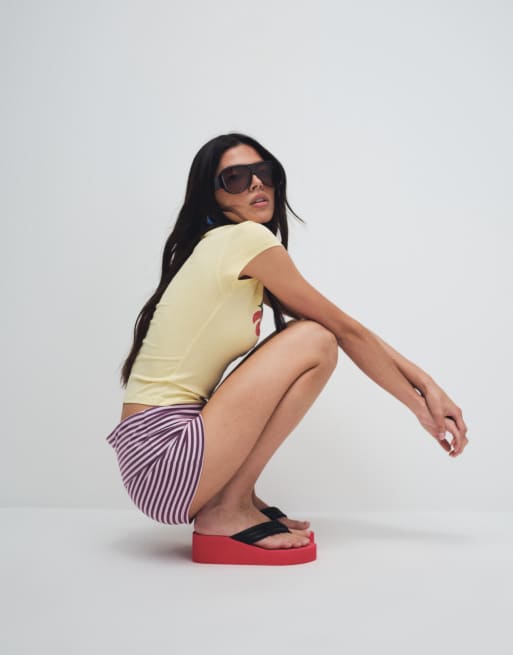 Cotton On – Hallie – Lila minishorts med nedvikt kant, 3 av 7