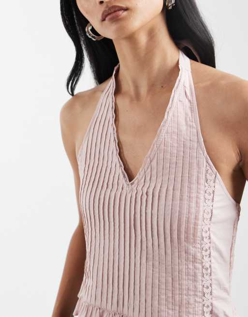 Cotton On halterneck top in pink, 2 of 4