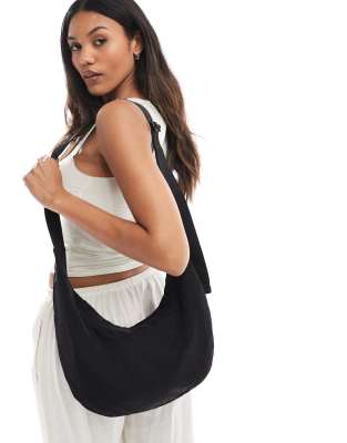 Cotton:on Cotton On Harley Crescent Sling Bag In Black