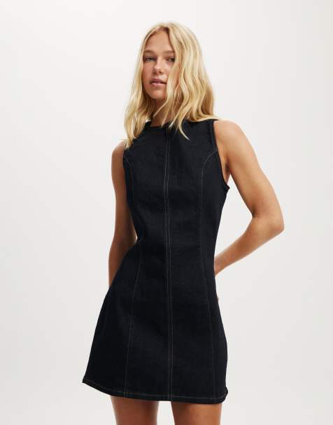 Cotton On Harley denim mini dress in blue