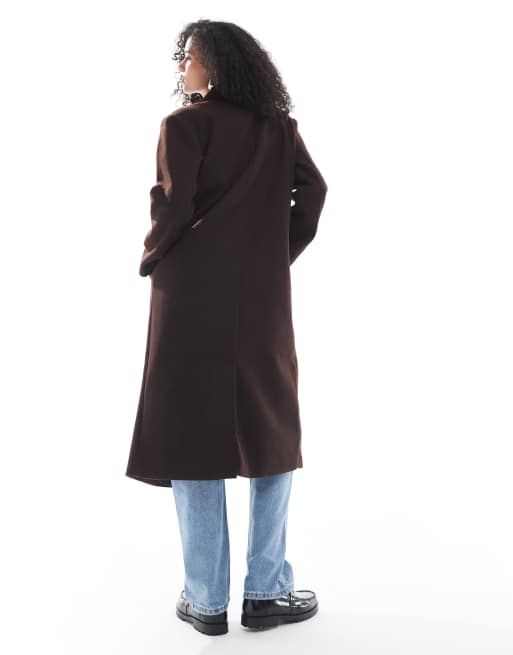 Cotton On harrison tailored coat in brown