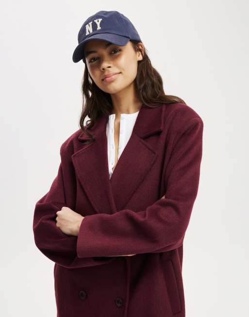 Cotton On – Harrison – Vinröd kappa, 4 av 4
