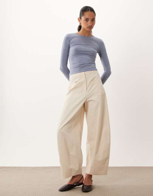 Cotton On haut lisse à manches longues du quotidien bleu gris marbré, 2 de 4