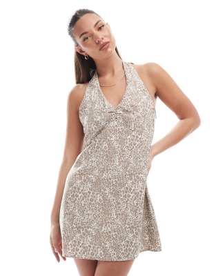 COTTON:ON COTTON ON HAVEN HALTER MINI DRESS 