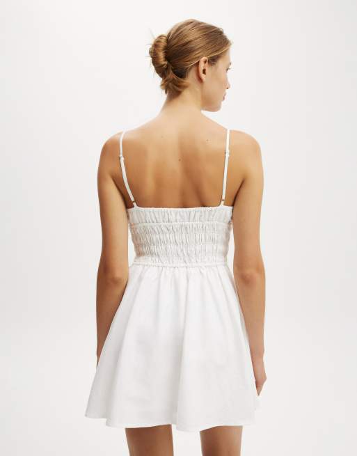 Cotton On Haven strappy mini dress in white, 3 of 4