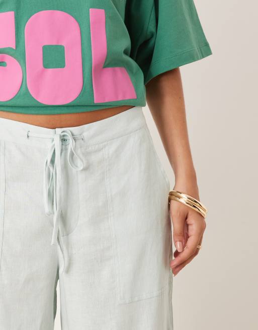 Cotton On Haven utility pant in green , 3 of 5